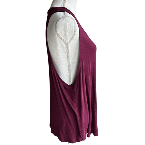 Athleta Well Rested Ribbed Sleep Tank XL Burgundy - Picture 3 of 12